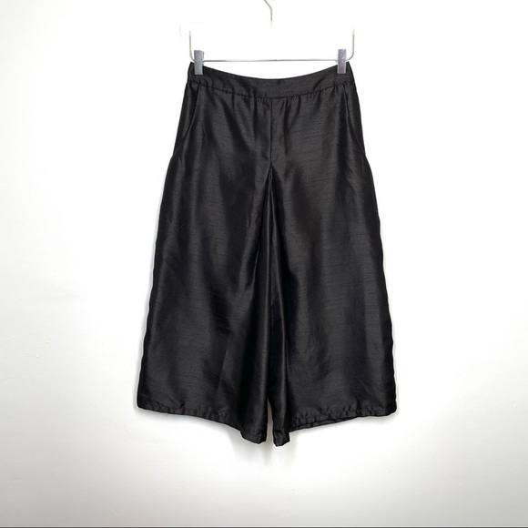 Keepsake the Label Black Wide Leg Cropped Palazzo Pants Back Zip Lined Size S - Picture 3 of 16